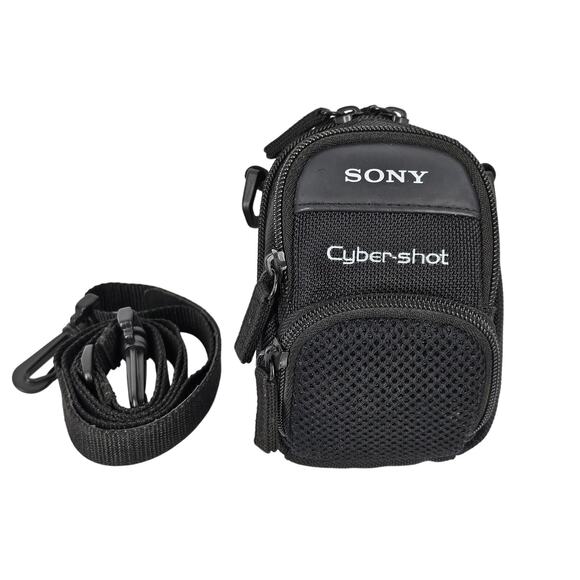 SONY CYBER-SHOT BLACK CAMERA CASE - Picture 1 of 10